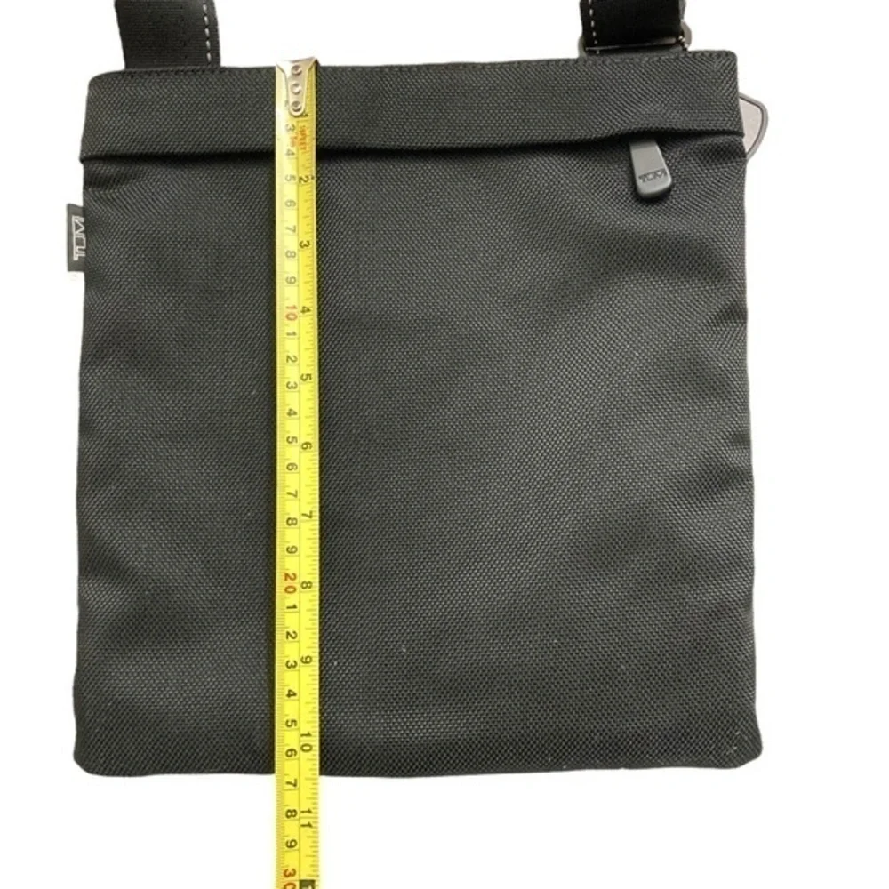 Tumi tech black nylon messenger bag